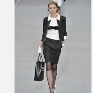 Rare Bow Chanel Dress Suit size 36. Comes with dress with bow and jacket.